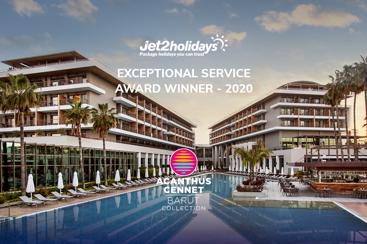 Acanthus Cennet Barut Collection Jet2holidays'in 2020 Olağanüstü Hizmet Ödülü'nün Sahibi Oldu