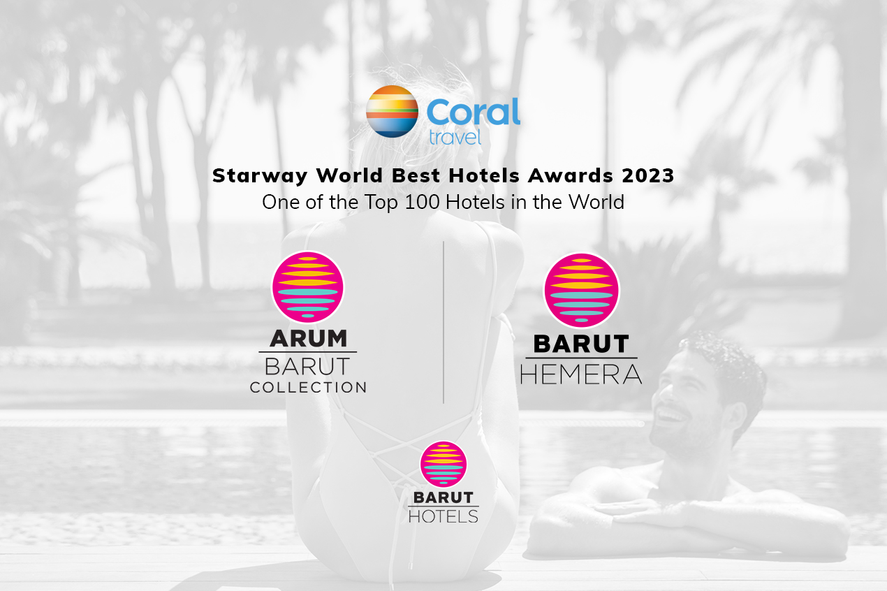 Barut Hemera Ve Arum Barut Collectıon Coral Travel Starway Best Hotels 2023 Listesinde Yer Aldı