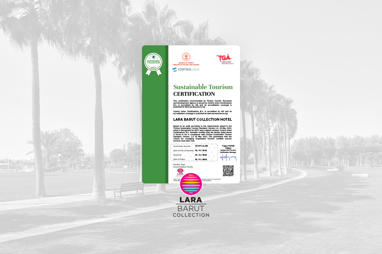 Lara Barut Collection's Global Achievement In Sustainable Tourism